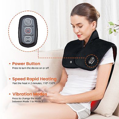 Snailax Heating Pad For Neck And Shoulders, Large Heat Pads For Back Pain Relief