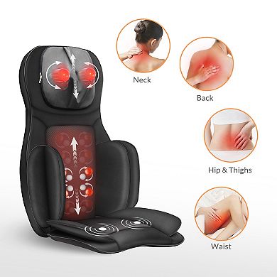 Full Body Massage Chair Pad -shiatsu Neck Back Massager With Heat & Compression