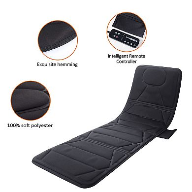 Snailax Full Body Massage Mat With Heat, Electric Massage Pad, Back Massager For Pain Relief