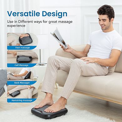 Snailax Shiatsu Foot Massager With Heat, Electric Foot Massager Machine For Plantar Fasciitis