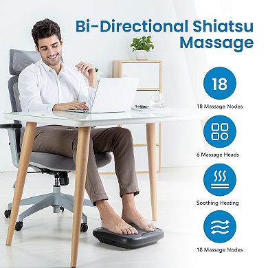 Snailax Shiatsu Foot Massager With Heat, Electric Foot Massager Machine For Plantar Fasciitis