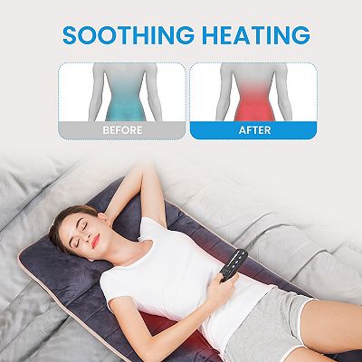 Snailax Memory Foam Massage Mat, Back Massage Pad With Vibration