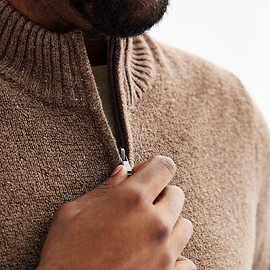 Big & Tall Sonoma Goods For Life® Quarter Zip Sweater