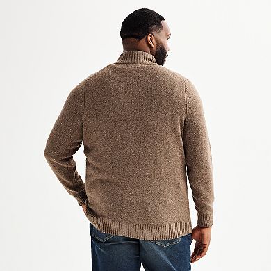 Big & Tall Sonoma Goods For Life® Quarter Zip Sweater