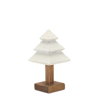 Tiered Wood Pine Tree (set Of 2)