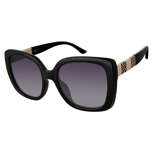 PRIVE REVAUX Women\'s Black Square Sunglasses with Gradient Lenses Prive Revaux HURRICANES Black main image 4