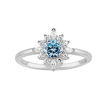 PRIMROSE Sterling Silver Cubic Zirconia Polished Ring