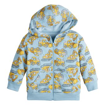 Toddler Boy Jumping Beans® Allover Print Fleece Full Zip Hoodie