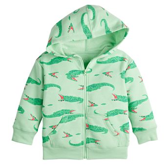 Toddler Boy Jumping Beans® Allover Print Fleece Full Zip Hoodie