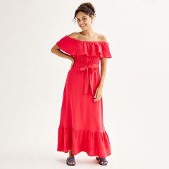 Kohls red dresses for juniors best sale