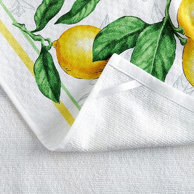 Martha Stewart Lots Of Lemons 4-Pack Kitchen Towel, Oven Mitt & Potholder Set