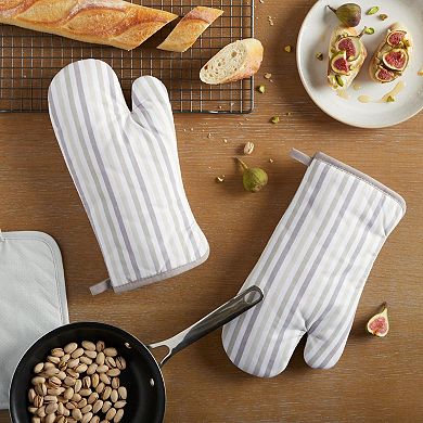 Martha Stewart 2-Pack Striped Oven Mitt Set
