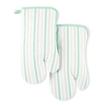 Martha Stewart 2-Pack Striped Oven Mitt Set