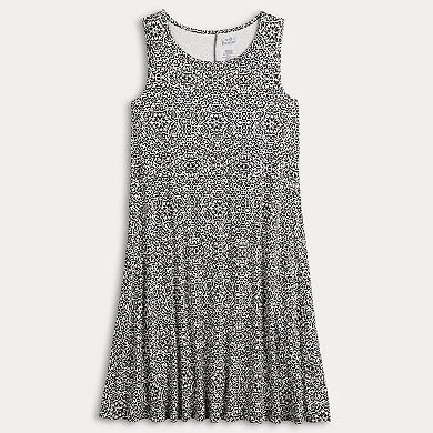 Women's Croft & Barrow Sleeveless Tank Swing Dress