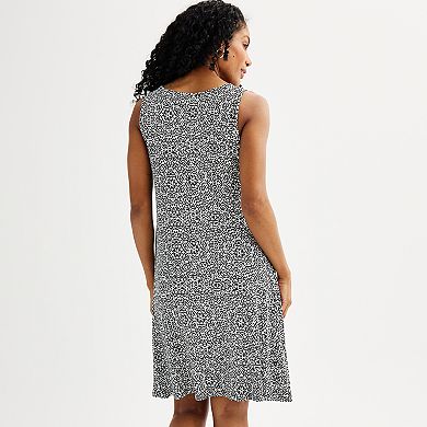 Women's Croft & Barrow Sleeveless Tank Swing Dress
