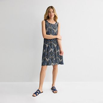Women's Croft & Barrow® Sleeveless Tank Swing Dress