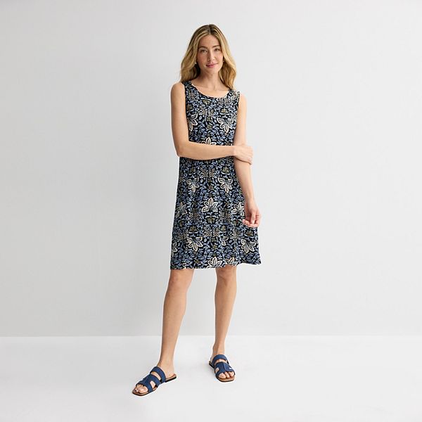 Женские платья Croft & Barrow Women's Croft & Barrow® Sleeveless Tank Swing Dress — фото 1