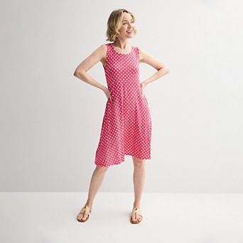 Women's Croft & Barrow® Sleeveless Tank Swing Dress