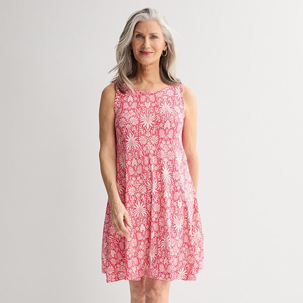 Women's Croft & Barrow Sleeveless Tank Swing Dress
