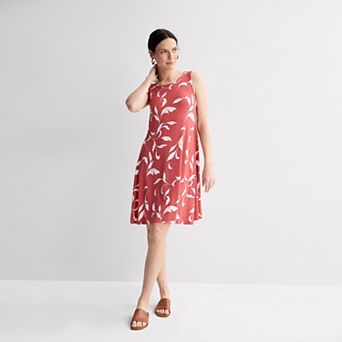 Women's Croft & Barrow® Sleeveless Tank Swing Dress