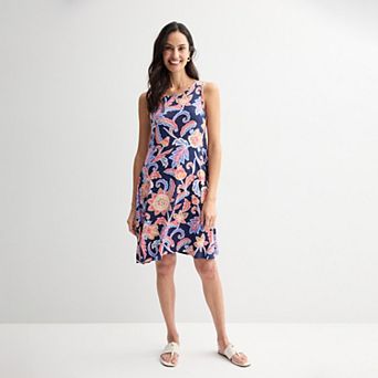 Women's Croft & Barrow® Sleeveless Tank Swing Dress