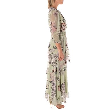 Women's Taylor Dress Chiffon Sleeve Printed Dress