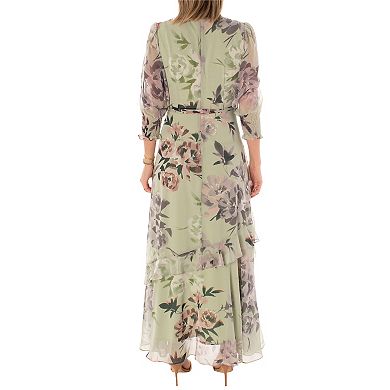 Women's Taylor Dress Chiffon Sleeve Printed Dress