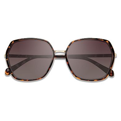 Women's PRIVE REVAUX 20728808656LA 56 mm Sun Rayz Square Polarized Sunglasses