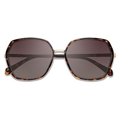 Women's PRIVE REVAUX 20728808656LA 56 mm Sun Rayz Square Polarized