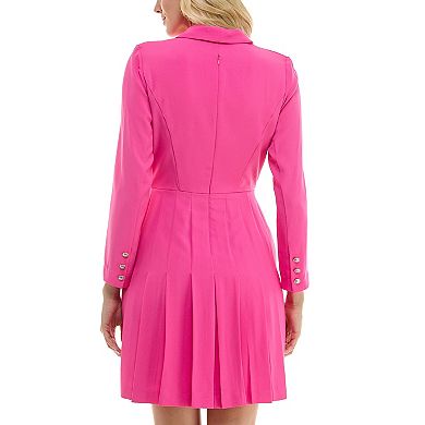 Women's Taylor Pleated Skirt Crepe Dress
