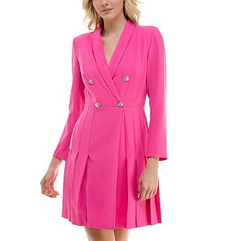 Women's Taylor Pleated Skirt Crepe Dress