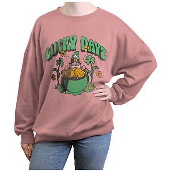 Juniors' Lucky Dayz Graphic Fleece