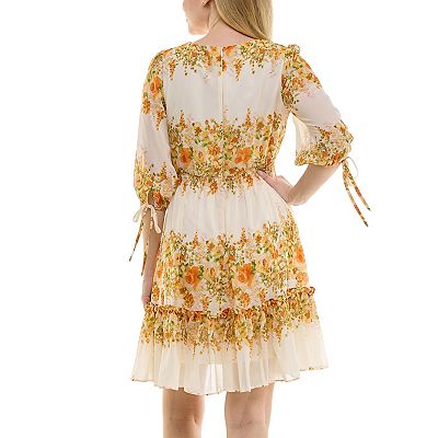 Women's Taylor Fit & Flare V-Neck Mini Dress