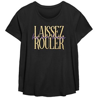 Plus Size Laissez Ruler Les Bon Temps Graphic Tee
