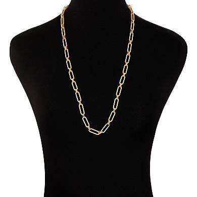Emberly Polished Oval Link Chain Necklace