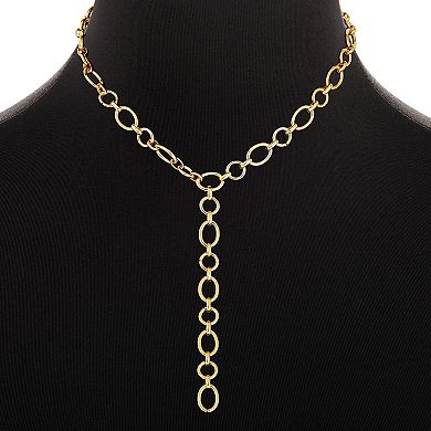 Emberly Rolo Chain Y Necklace