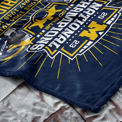 Michigan Wolverines NCAA 2023 College Football Champions Silk Touch Throw