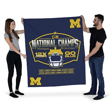 Michigan Wolverines NCAA 2023 College Football Champions Wall Tapestry