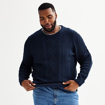 Blue orders fisherman sweater