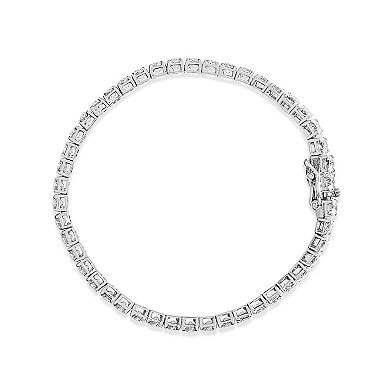 Haus of Brilliance 14k White Gold 1 Carat T.W. Lab-Grown Diamond Tennis Bracelet