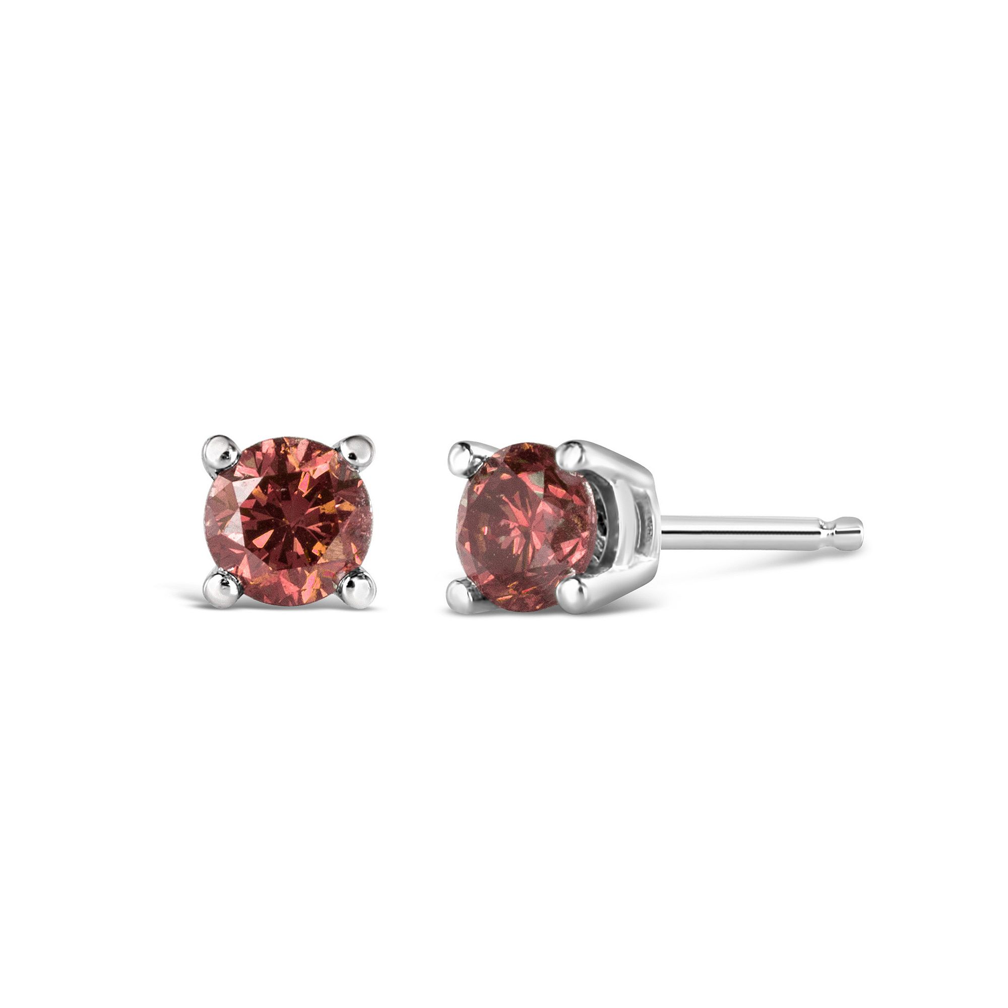 Haus of Brilliance 14k Gold 1 Carat T.W. Lab-Grown Pink Diamond Solitaire S