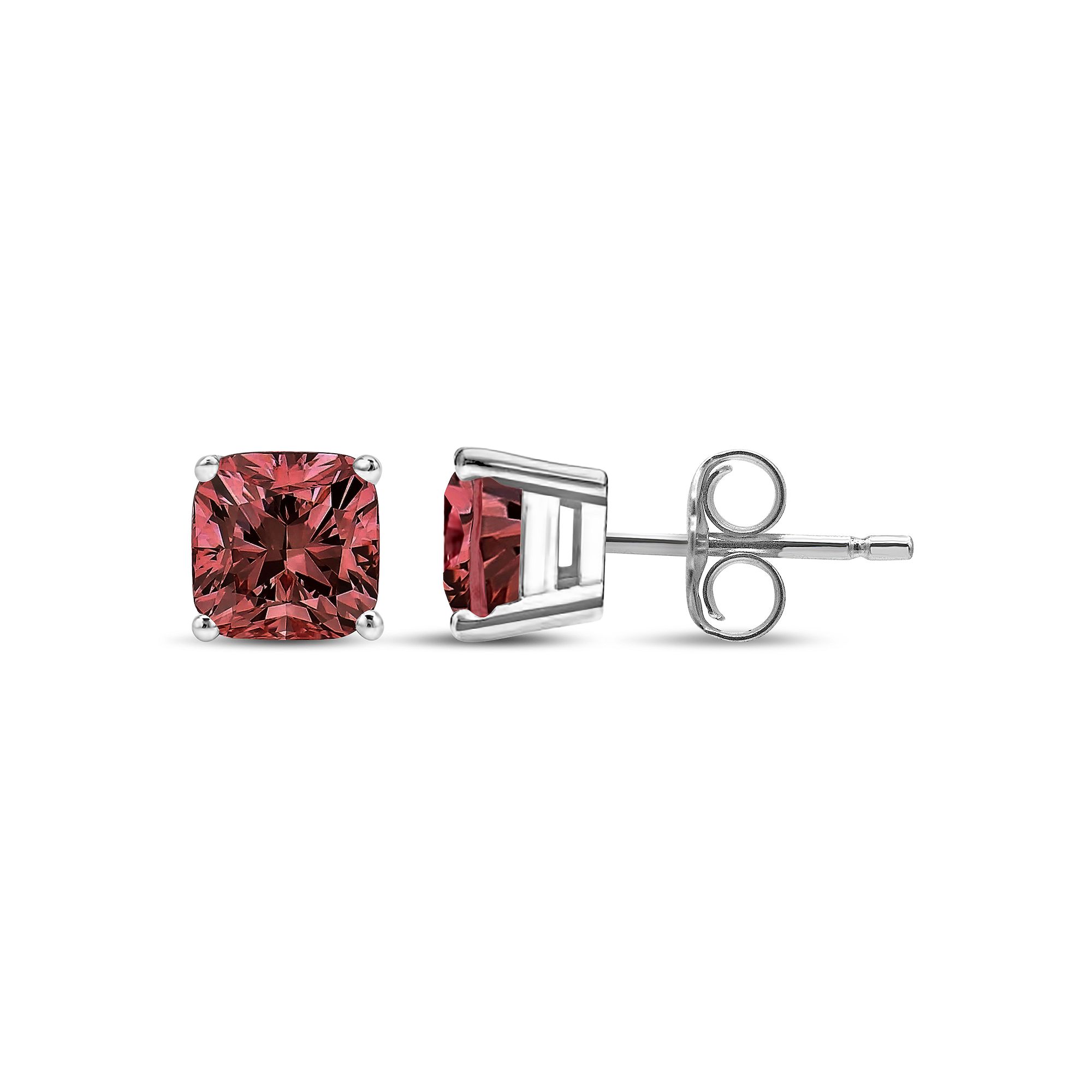 Haus of Brilliance 14k White Gold 1/2 Carat T.W. Lab-Grown Pink Diamond Sol