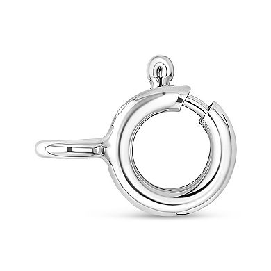 Haus of Brilliance 14k White Gold 3/8 Carat T.W. Lab-Grown Pink Oval Solitaire Diamond East West Pendant Necklace