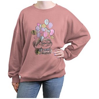 Disney's Up Carl And Ellie Loving Sketch Juniors' Graphic Fleece