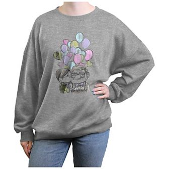 Disney's Up Carl And Ellie Loving Sketch Juniors' Graphic Fleece