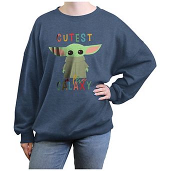 Juniors' The Mandalorian Cutest Child In The Galaxy Graphic Fleece