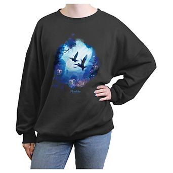 Juniors' Avatar Two Pandora Forest At Night Graphic Fleece