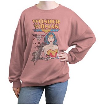 Juniors' Wonder Woman Vintage Graphic Fleece