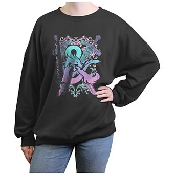 Juniors' Dungeons & Dragons Gradient Pastel Emblem Graphic Fleece