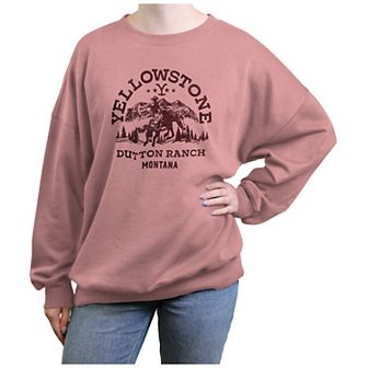 Juniors' Yellowstone Dutton Ranch Horse Ride Graphic Fleece